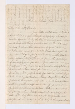Thumbnail for Letter from unidentified correspondent to Justin Perkins, 1864 June 15 - Image 1