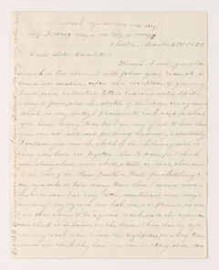 Thumbnail for Sarah Bass Crehore letter to Charlotte Bass Perkins, 1855 November 21 - Image 1
