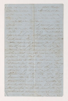 Thumbnail for Letter from unidentified correspondent to Justin Perkins, 1855 March 6 - Image 1
