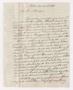 Thumbnail for Friedrich Haas letter to Justin Perkins, 1836 March 28 - Image 1