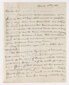 Thumbnail for Keith Edward Abbott letter to Justin Perkins, 1837 August 25 - Image 1