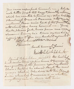 Thumbnail for Keith Edward Abbott letter to Justin Perkins, 1846 December 8 - Image 1