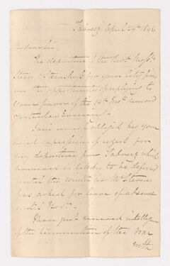 Thumbnail for Keith Edward Abbott letter to Justin Perkins, 1846 April 24 - Image 1