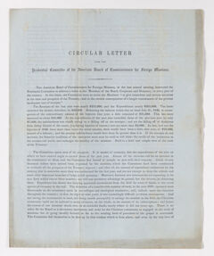 Thumbnail for Rufus Anderson, David Greene, and Selah B. Treat letter to Justin Perkins, 1847 October 12 - Image 1