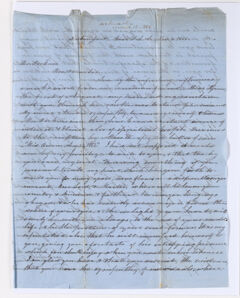 Thumbnail for F. B. Banister letter to Justin Perkins, 1862 November 3 - Image 1