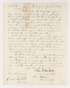 Thumbnail for Junior Missionary Society letter to Justin Perkins, 1842 April 20 - Image 1