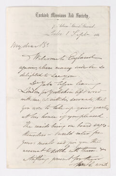 Thumbnail for George Royds Birch letter to Justin Perkins - Image 1