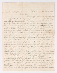 Thumbnail for Edwin Elisha Bliss letter to Justin Perkins, 1846 February 25 - Image 1