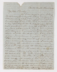 Thumbnail for Edwin Elisha Bliss letter to Justin Perkins, 1868 March 12 - Image 1