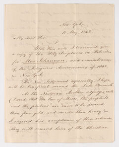 Thumbnail for George Bourne letter to Justin Perkins, 1842 May 11 - Image 1