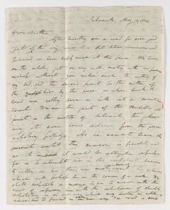 Thumbnail for Edward Breath letter to Justin Perkins, 1846 May 10 - Image 1