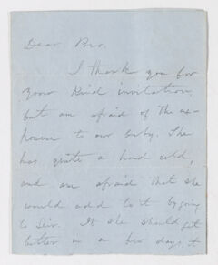 Thumbnail for Edward Breath letter to Justin Perkins - Image 1