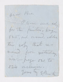 Thumbnail for Edward Breath letter to Justin Perkins - Image 1