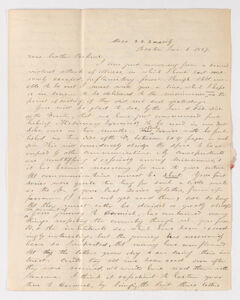 Thumbnail for Asa Bullard letter to Justin Perkins, 1837 January 6 - Image 1