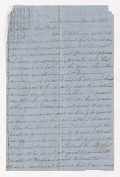 Thumbnail for Eli Benedict Clark letter to Justin Perkins, 1868 January 18 - Image 1