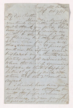 Thumbnail for Henry Nitchie Cobb letter to Justin Perkins, 1868 October 7 - Image 1