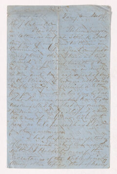 Thumbnail for Henry Nitchie Cobb letter to Justin Perkins, 1863 December 1 - Image 1