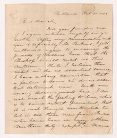 Thumbnail for Jonathan Bailey Condit letter to Rufus Anderson, 1842 October 25 - Image 1