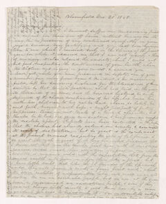 Thumbnail for Harriet B. Cooke letter to Justin and Charlotte Bass Perkins, 1848 December 23 - Image 1