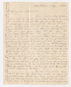 Thumbnail for Abby Bass Cozzens letter to Charlotte Bass and Justin Perkins, 1836 May - Image 1