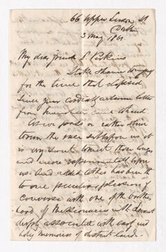 Thumbnail for G. W. Dalton to Justin Perkins, 1861 May 3 - Image 1