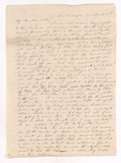 Thumbnail for Elizabeth Barker Dwight letter to Charlotte Bass Perkins, March 29 - Image 1