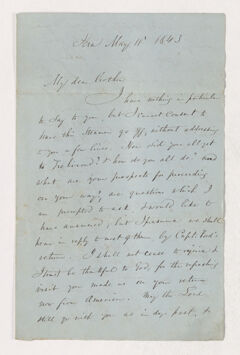 Thumbnail for Harrison Gray Otis Dwight letter to Justin Perkins, 1843 May 11 - Image 1