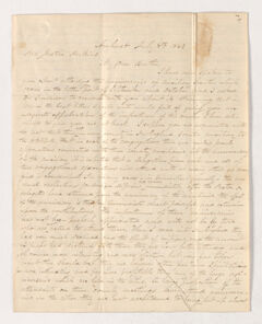 Thumbnail for Chauncey Eddy letter to Justin Perkins, 1842 July 8 - Image 1