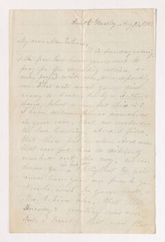 Thumbnail for Fidelia Fiske letter to Justin Perkins, 1862 August 11 - Image 1