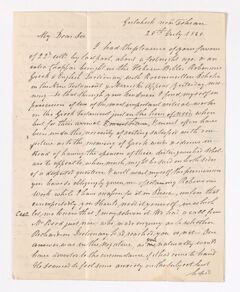 Thumbnail for William Glen letter to Justin Perkins, 1848 July 28 - Image 1