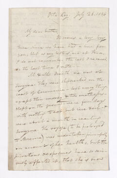 Thumbnail for William Goodell letter to Justin Perkins, 1836 July 26 - Image 1