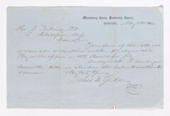 Thumbnail for James M. Gordon letter to Justin Perkins, 1862 May 14