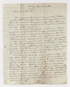 Thumbnail for Friedrich Haas letter to Justin Perkins, 1836 April 25 - Image 1