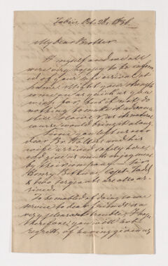 Thumbnail for Friedrich Haas letter to Justin Perkins, 1836 October 28 - Image 1