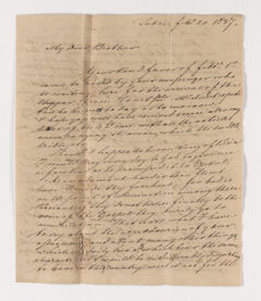 Thumbnail for Friedrich Haas letter to Justin Perkins, 1837 February 20 - Image 1