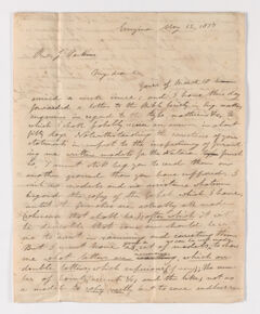 Thumbnail for Homan Hallock letter to Justin Perkins, 1837 May 12 - Image 1