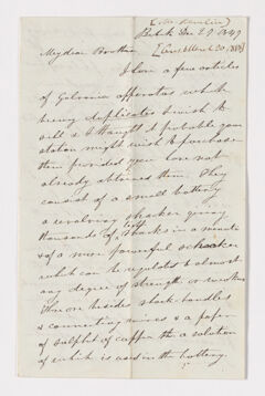 Thumbnail for Cyrus Hamlin letter to Justin Perkins, 1847 December 27 - Image 1