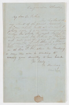 Thumbnail for M. Harding letter to Justin Perkins - Image 1