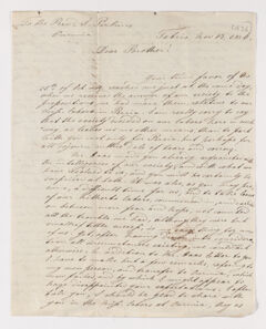 Thumbnail for Christian Gottlieb Hoernle letter to Justin Perkins, 1836 November 13 - Image 1