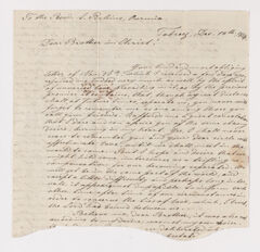 Thumbnail for Christian Gottlieb Hoernle letter to Justin Perkins, 1836 December 18 - Image 1