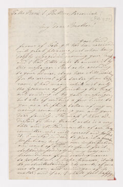 Thumbnail for Christian Gottlieb Hoernle letter to Justin Perkins, 1837 February - Image 1