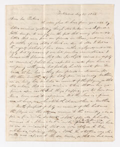 Thumbnail for William C. Jackson letter to Justin Perkins, 1837 August 25 - Image 1