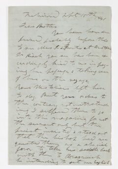 Thumbnail for Thomas P. Johnston letter to Justin Perkins, 1841 September 15 - Image 1