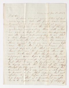 Thumbnail for Willard Jones letter to Justin Perkins, 1844 January 18 - Image 1