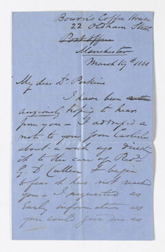 Thumbnail for Henry Jones letter to Justin Perkins, 1861 March 19 - Image 1