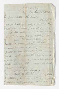 Thumbnail for George C. Knapp letter to Justin Perkins, 1862 November 28 - Image 1