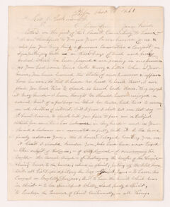 Thumbnail for John O. Mead letter to Justin Perkins, 1861 November 16 - Image 1