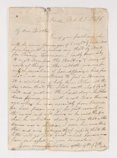 Thumbnail for James Lyman Merrick letter to Justin Perkins, 1836 February 20 - Image 1