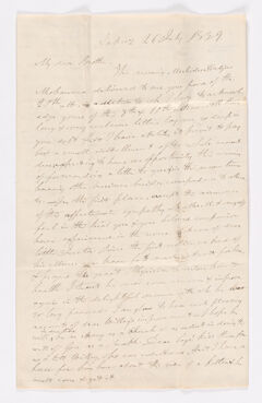 Thumbnail for James Lyman Merrick letter to Justin Perkins, 1839 July 26 - Image 1
