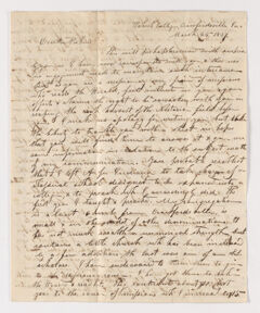Thumbnail for Caleb Mills letter to Justin Perkins, 1837 March 25 - Image 1